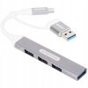 Hub USB-C & USB-A do 4 x USB-A Sitecom do Windows, Apple Mac