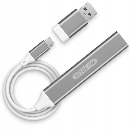 Hub USB-C & USB-A do 4 x USB-A Sitecom do Windows, Apple Mac