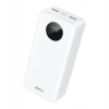 BWOO Power bank 22,5W, 30000 mAh z wyświetlaczem LCD, biały