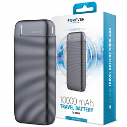 Powerbank Forever TB-100M 2xUSB i USB-C 10000 mAh czarny