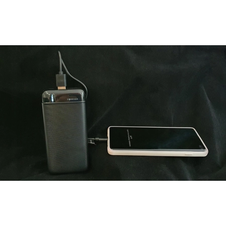 Powerbank Forever TB-100M 2xUSB i USB-C 10000 mAh czarny