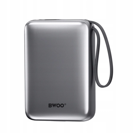 BWOO power bank P73 22.5W 20000 mAh z 2 wbudowanymi kablami 1 x USB-C 1 x L