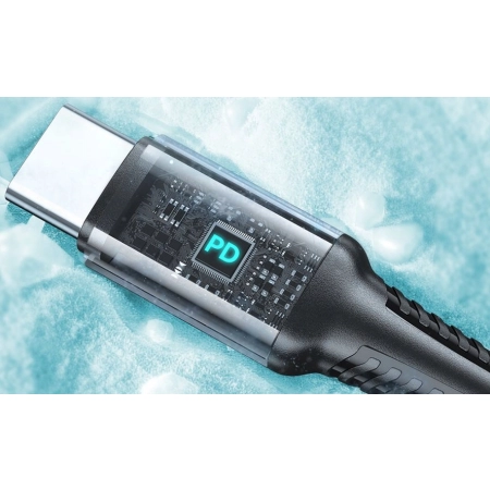 Kabel BWOO USB typ C - USB typ C 2 m czarny 65w
