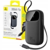 Powerbank Baseus 20000mAh 45W z wyświetlaczem z wbudowanymi kablami USB-C