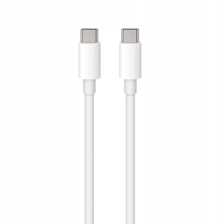 Kabel Maxlife USB typ C - USB typ C 2 m biały 100W