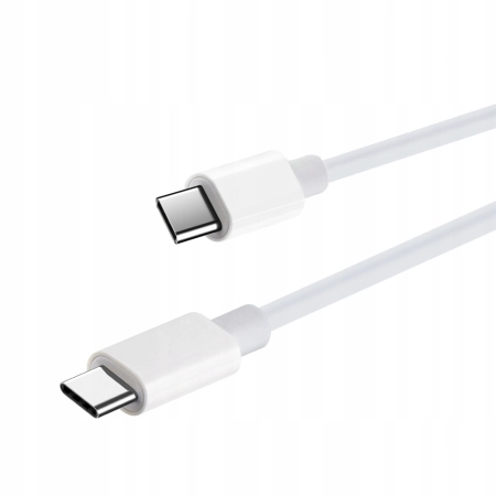 Kabel Maxlife USB typ C - USB typ C 2 m biały 100W