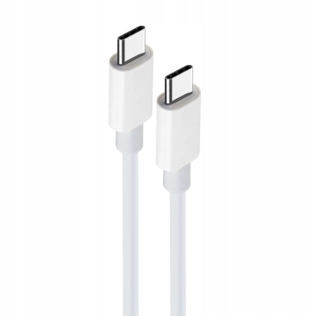Kabel Maxlife USB typ C - USB typ C 2 m biały 100W