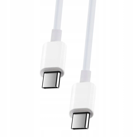 Kabel Maxlife USB typ C - USB typ C 2 m biały 100W