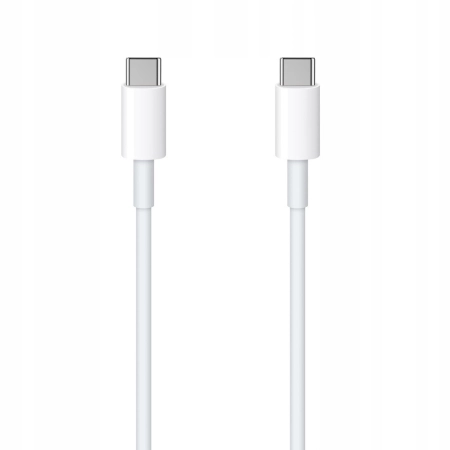Kabel Maxlife USB typ C - USB typ C 2 m biały 100W