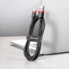 Baseus Cafule Cable nylonowy kabel USB / USB-C QC3.0 2A 3 m czarno-czerwony