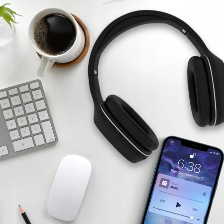 Słuchawki bezprzewodowe Forever BTH-505 nauszne czarne Bluetooth