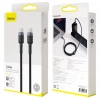 Baseus KABEL USB-C/USB-C 100W 5A Power Delivery QC 3.0 NYLONOWY OPLOT 2m