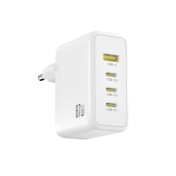 XO ładowarka sieciowa CE39 PD 67W 3x USB-C 1x USB biała